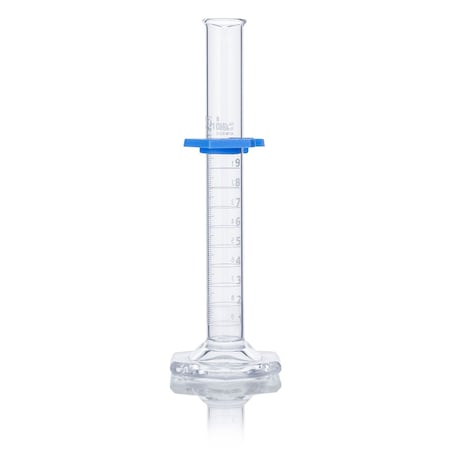 Globe Scientific Cylinder, Graduated, Globe Glass, 10mL, Class B, To Deliver (TD), Dual Grads, ASTM E1272, 4/Box 8330010